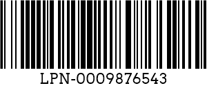 コード 128 barcode example
