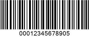 ITF（Interleaved 2 of 5） barcode example